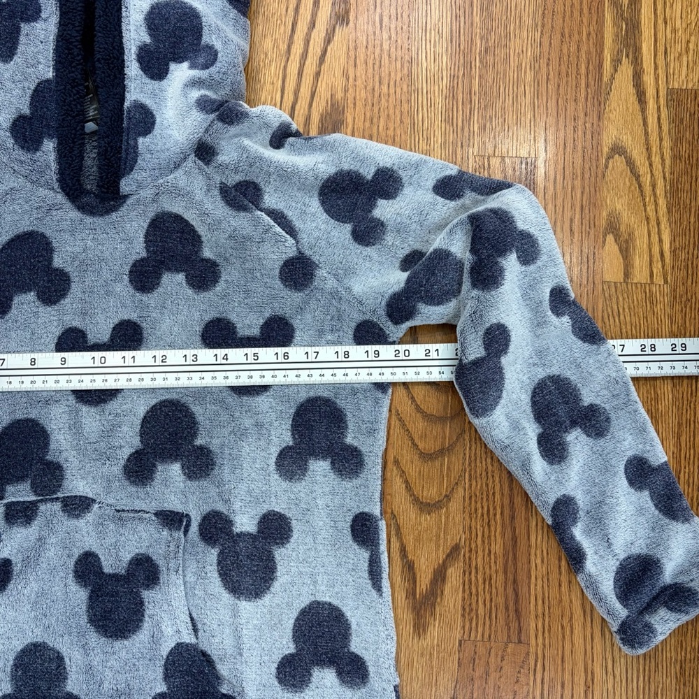 Mickey Mouse Cozy Fleece/Sherpa Lounge Hoodie Sleepwear (M) - Picture 11 of 14